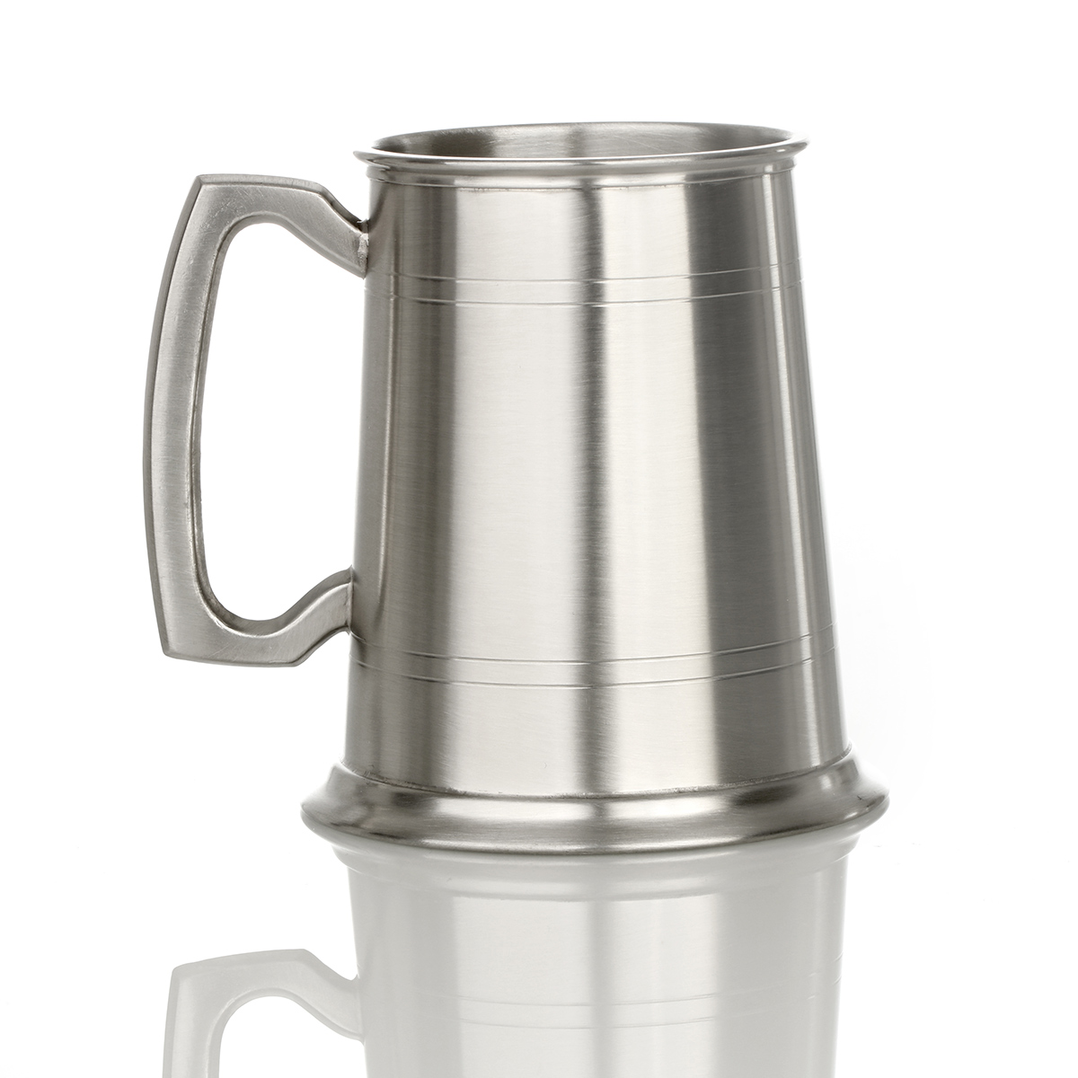 bierkrug-zinnkrug-england-pint-antik-003 Medieval Tankard - Mittelalterlicher 1 Pint Bierkrug / Zinnkrug aus England